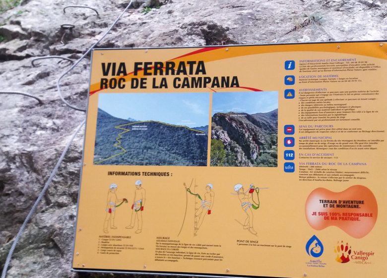 VIA FERRATA DU ROC DE LA CAMPANA